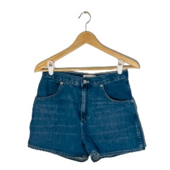 Madewell denim shorts front pocket and rear zipper pockets high waisted size 26 - Picture 1 of 9